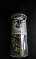 Pimienta negra en grano molinillo