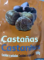 Castañas cocidas y peladas