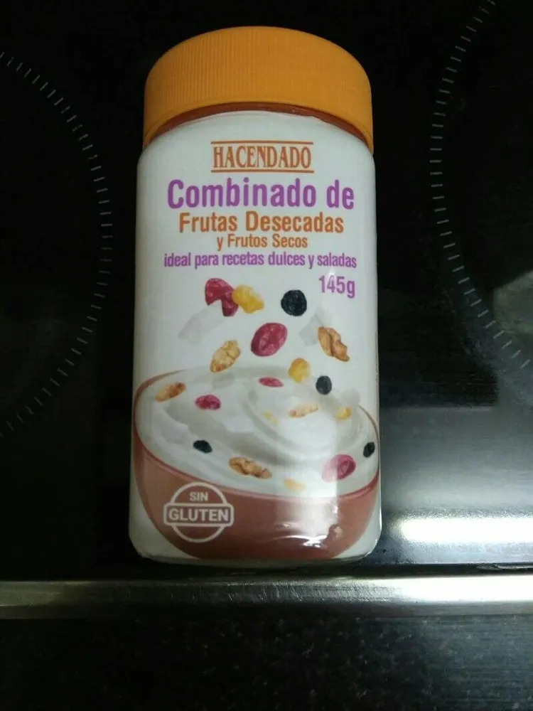 Combinado de frutas desecadas y frutos secos