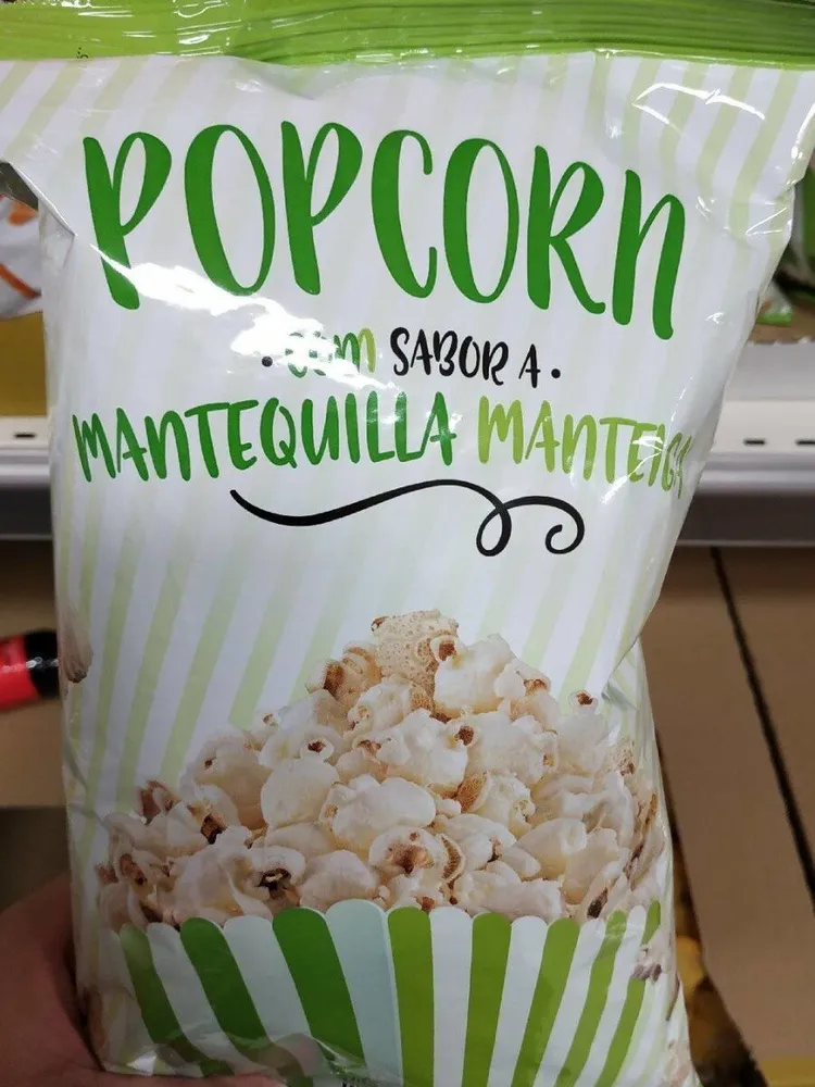 Popcorn con sabor a mantequilla.
