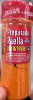 Preparado paella con azafrán