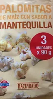 Palomitas de maiz con sabor a mantequilla