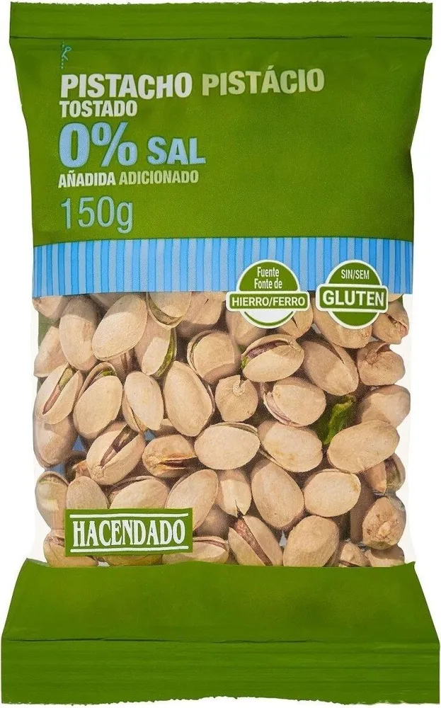 Pistacho Tostado 0% Sal Añadida
