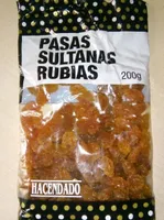 Pasas sultanas rubias