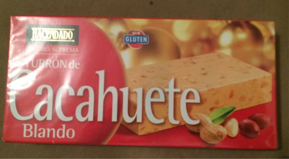 Turrón de cacahuete blando