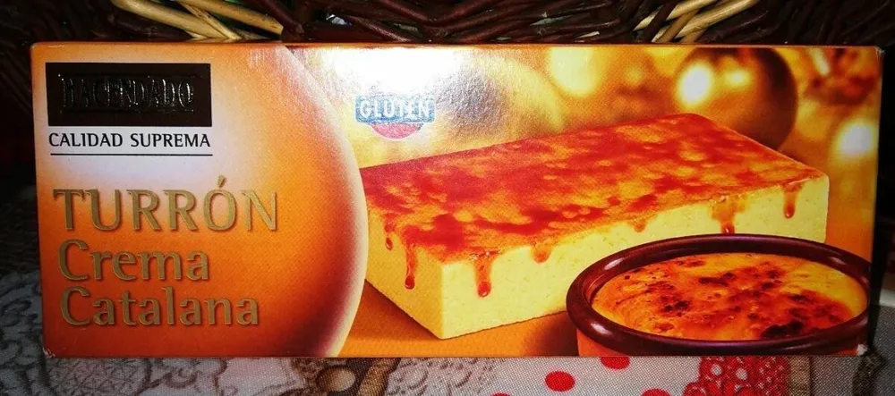 Turrón de crema catalana