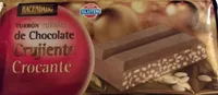 Turrón de chocolate crujiente