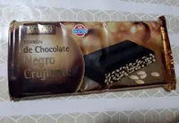 Turrón de chocolate negro crujiente