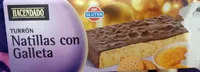Turrón de natillas con galleta