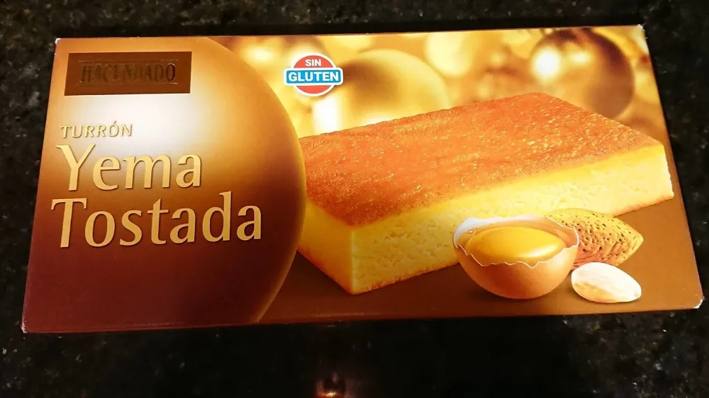 Turrón de yema tostada