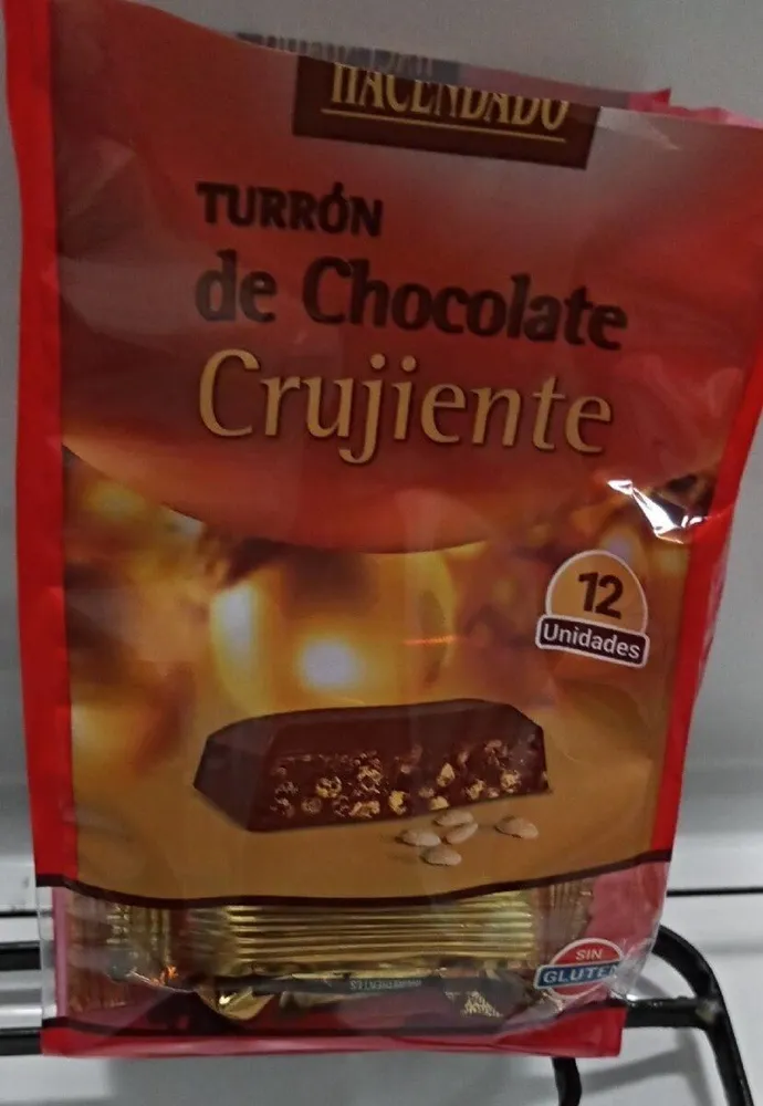 Turrón crujiente de chocolate
