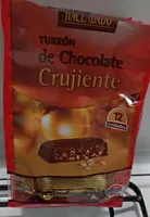 Turrón crujiente de chocolate