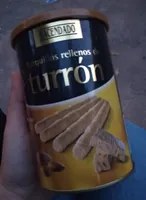 Barquillos rellenos de turrón