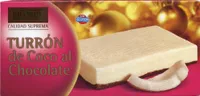 Turrón de coco al chocolate