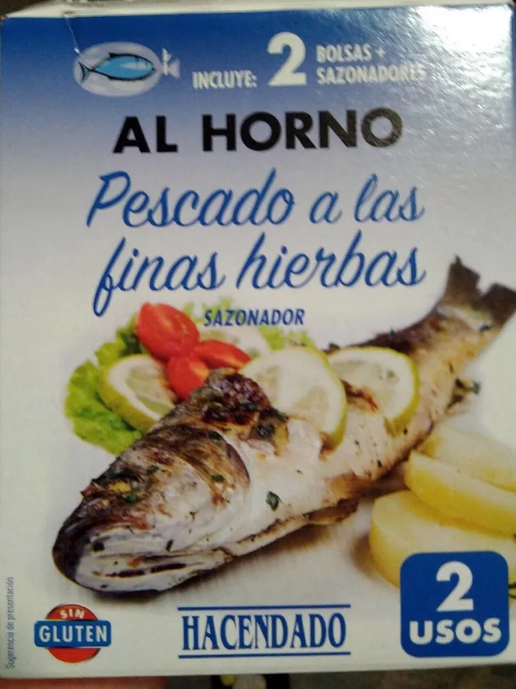 Sazonador pescado a las finas hierbas
