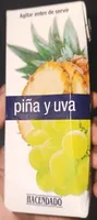 Zumo piña y uva