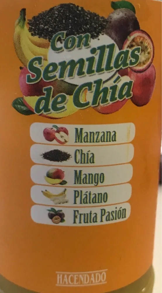 Zumo con semillas de chía