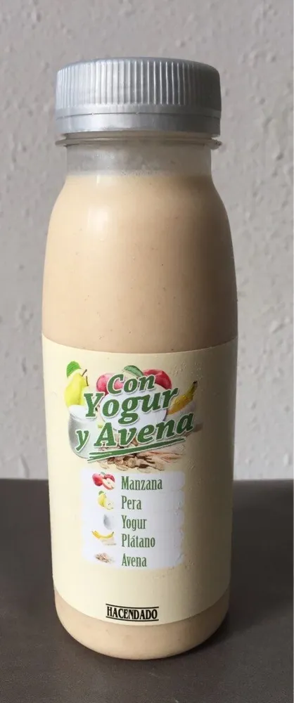 Batido con yogur y avena