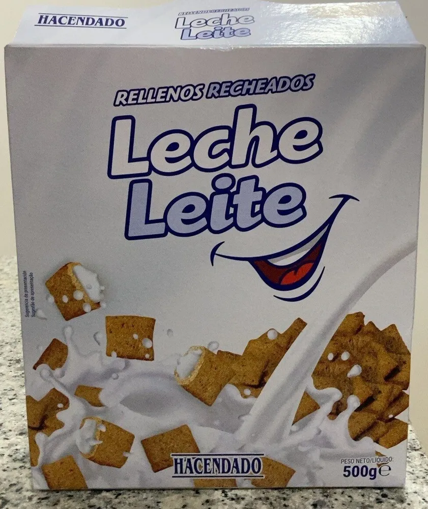 Rellenos recheados leche