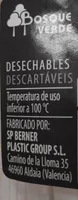 Tenedor de plástico