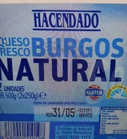 Queso fresco Burgos natural