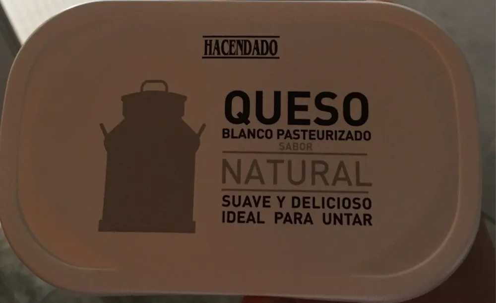 Queso blanco pasteurizado sabor natural