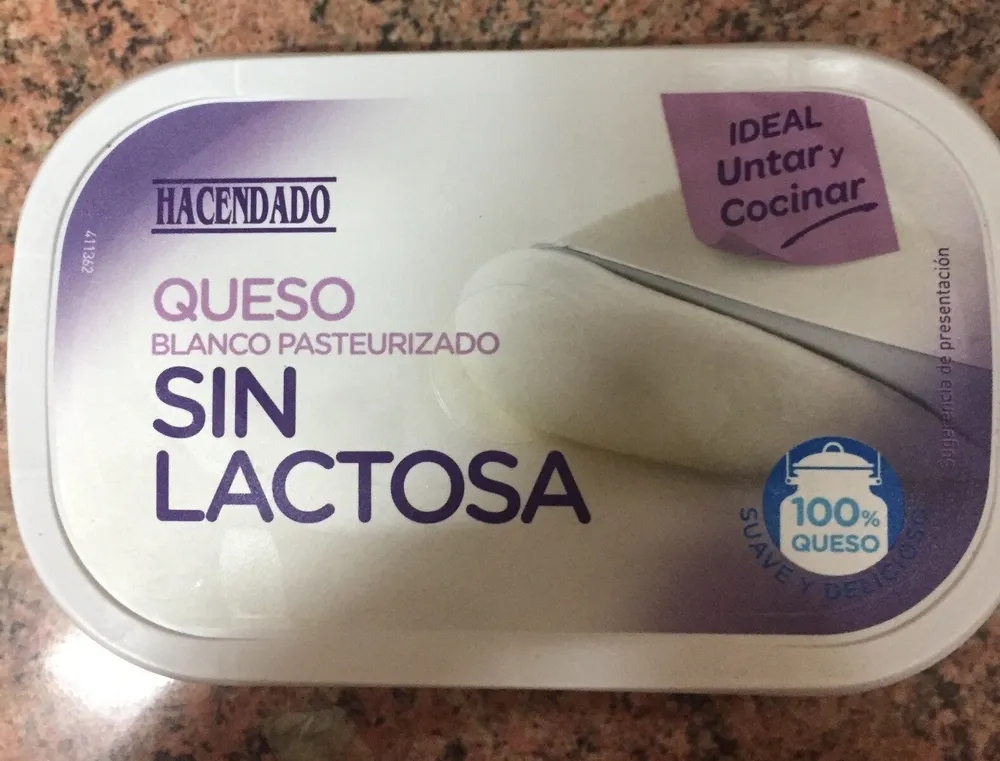 Queso Blanco Pasteurizado Sin Lactosa