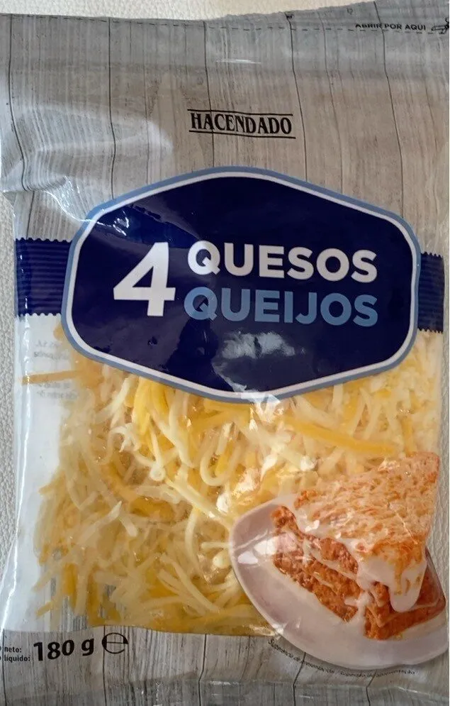 Queso rallado 4 quesos
