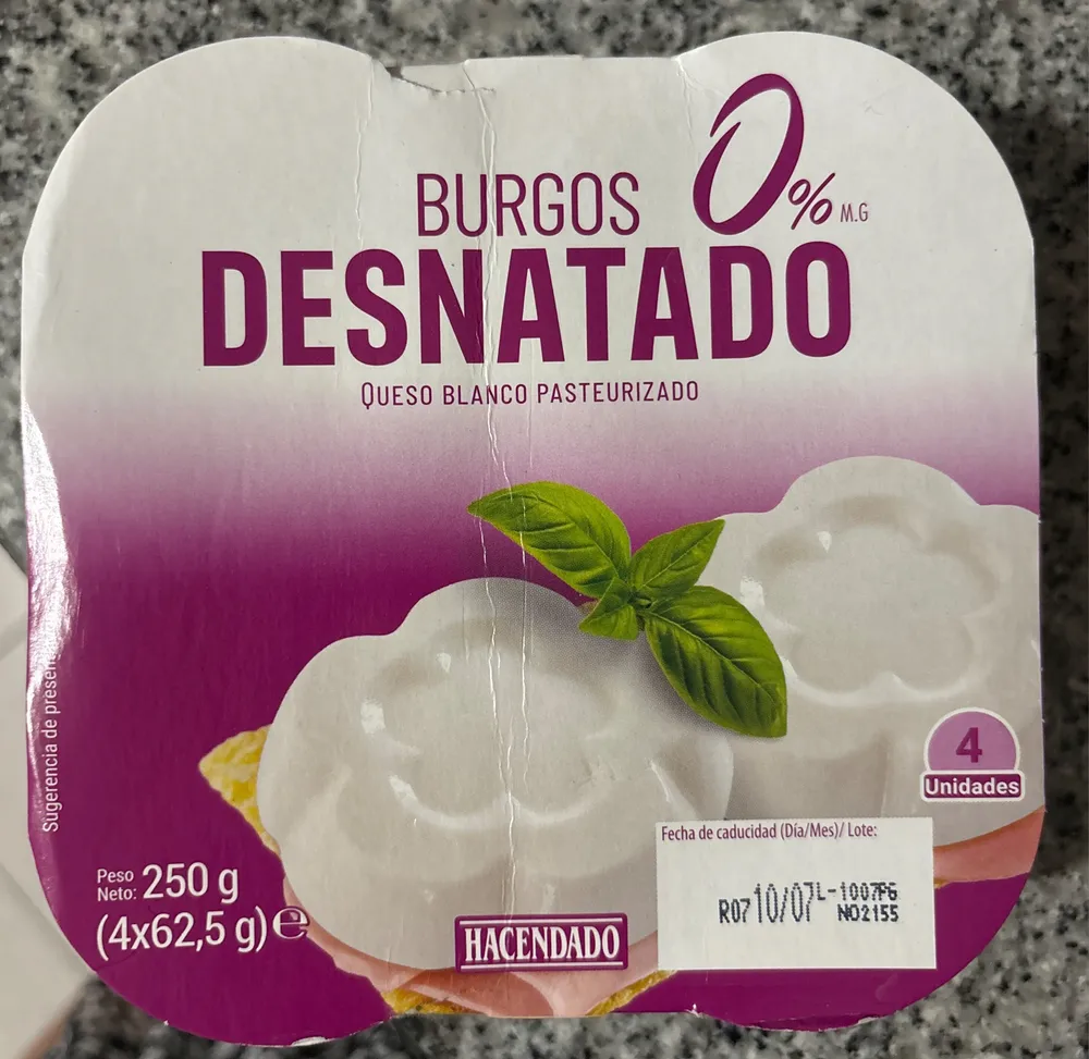 Queso Burgos desnatado 0%