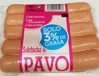 Salchichas de pavo 3% grasa