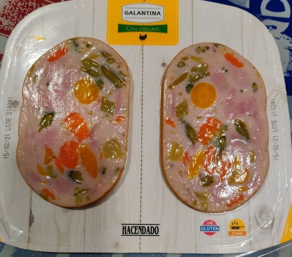 Galantina con verduras