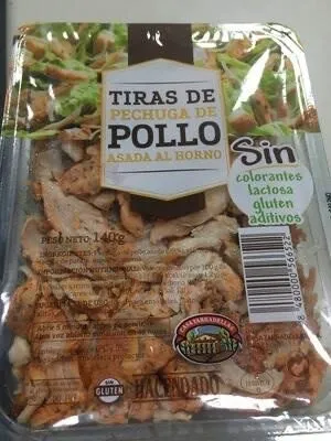 Tiras de pechuga de pollo al horno