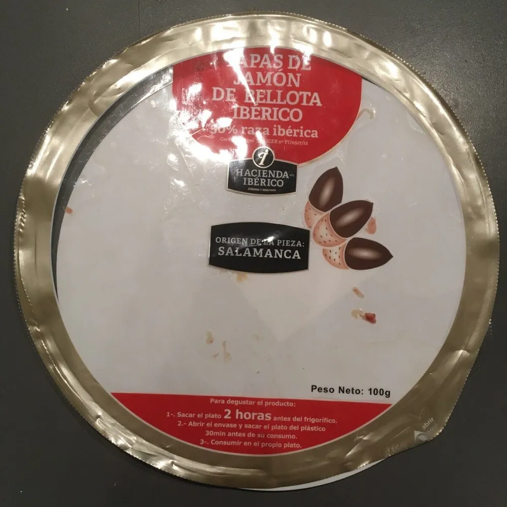 Tapas de jamon de bellota iberico