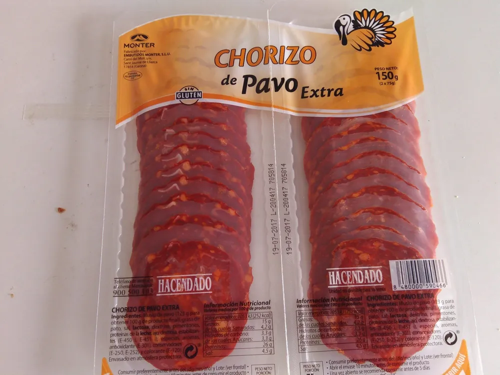 Chorizo de Pavo Extra