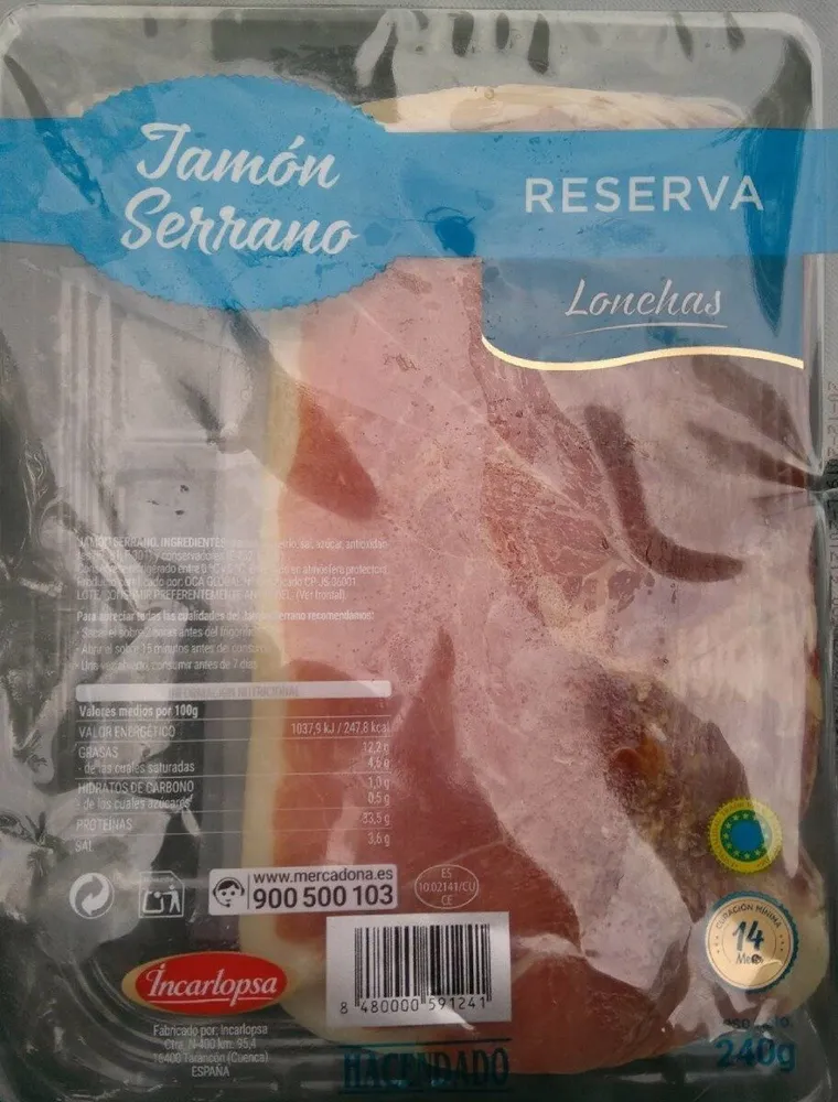 Jamón serrano reserva