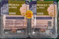Pechuga de pavo finas lonchas