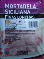 Mortadela siciliana finas lonchas