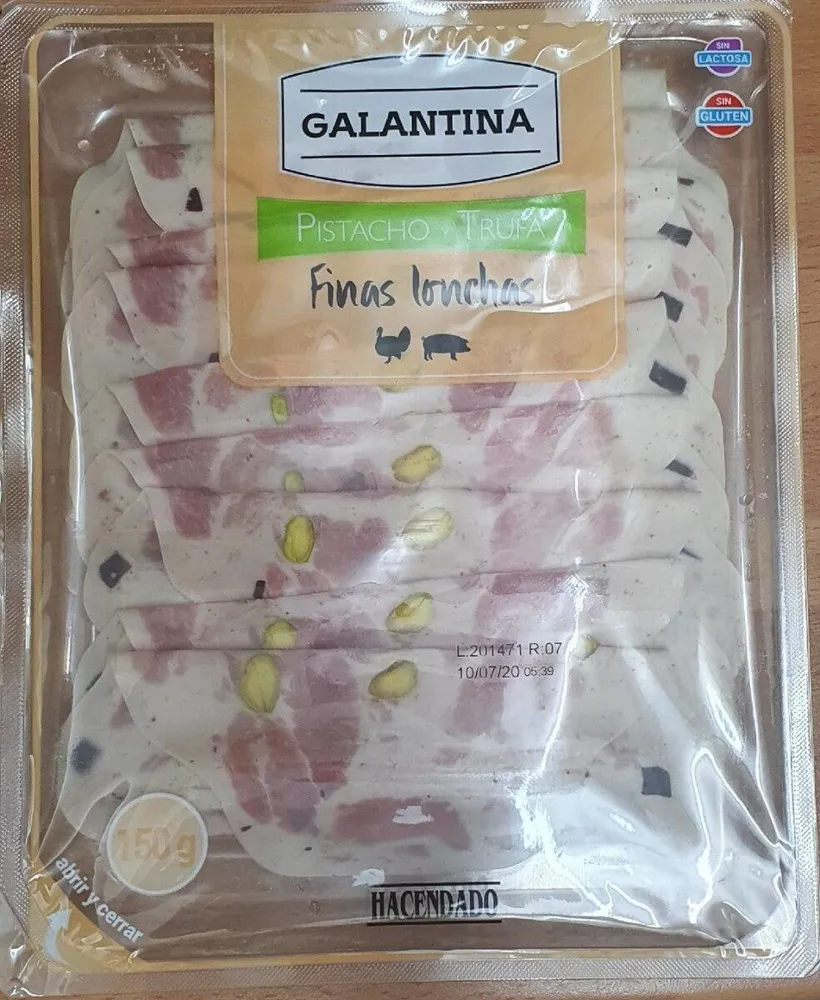 Galantina pistacho y trufa