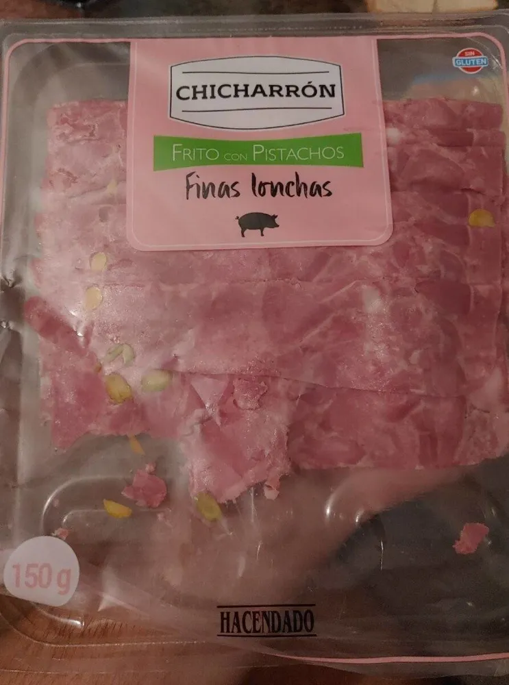 Chicharron con pistachos