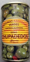 Aceitunas verdes estilo chupadedos