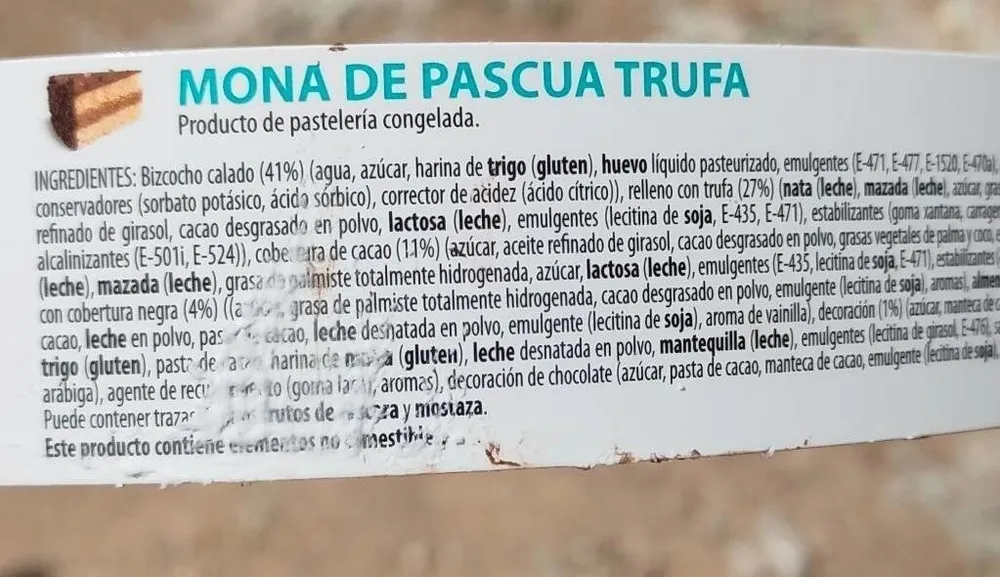 Mona de pascua trufa
