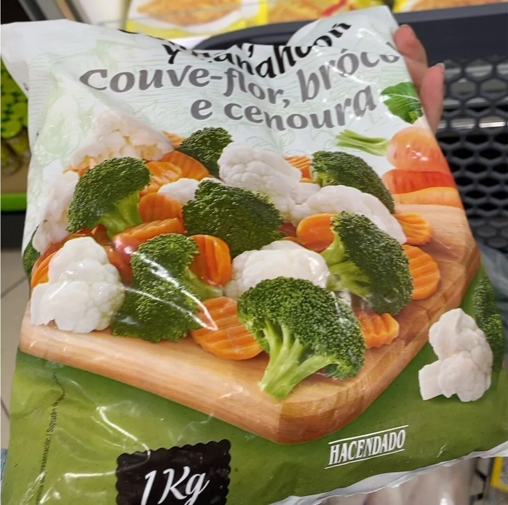 Coliflor, brócoli y zanahoria