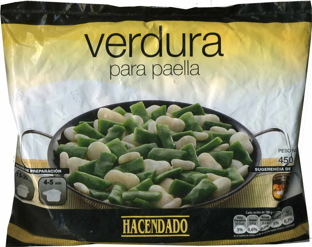 Verdura para paella