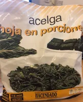 Acelga hoja en porciones