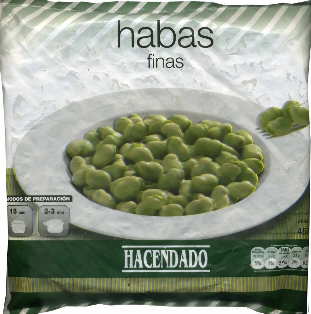 Habas finas