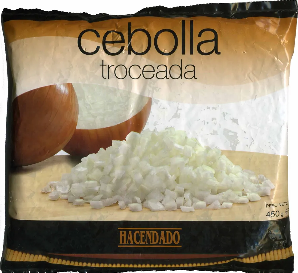 Cebolla troceada