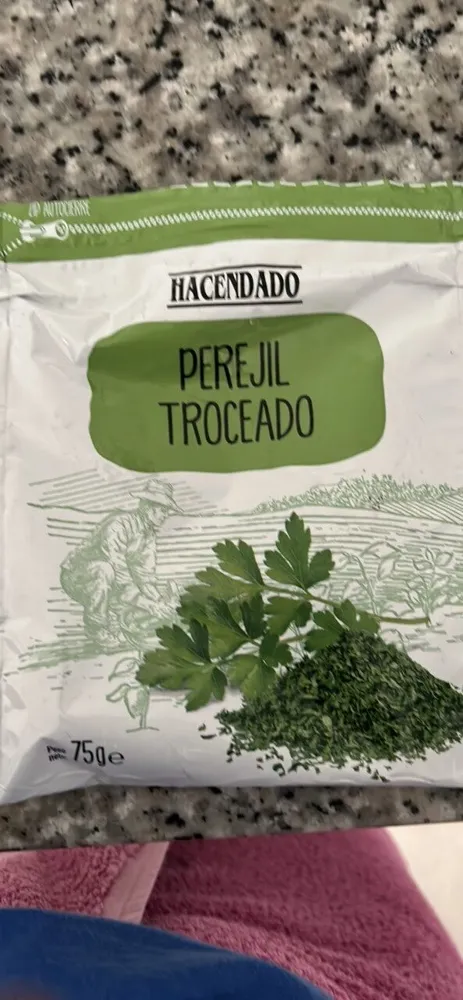Perejil troceado congelado