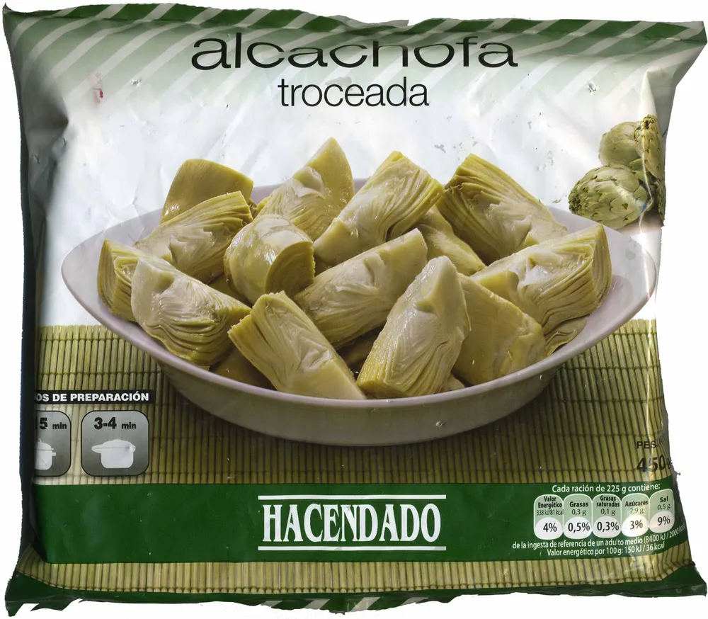 Alcachofa troceada