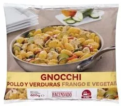 Gnocchi pollo y verduras