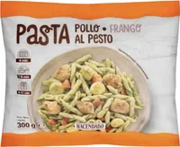 Ensalada de pasta con pollo al pesto